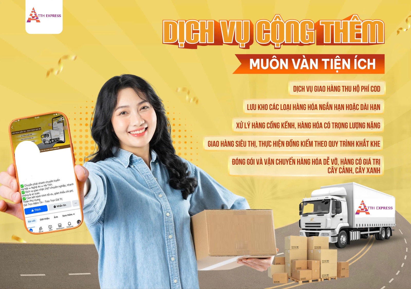 Dịch vụ CPN Tiết Kiệm của TTH Express với nhiều tiện ích đi kèm